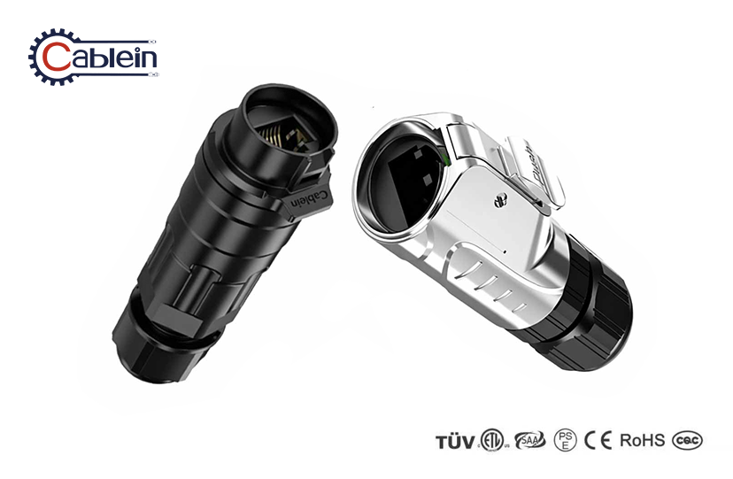 LP16 RJ45 Wire-to-Wire Waterproof Connector